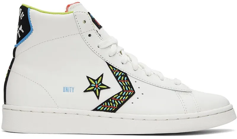 Converse White Peace & Unity Sneakers (172187C)