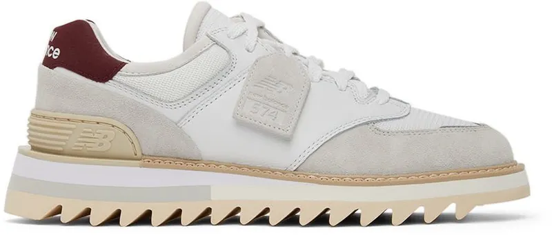 New Balance White TDS Edition 574 Sneakers (MS574TDU)