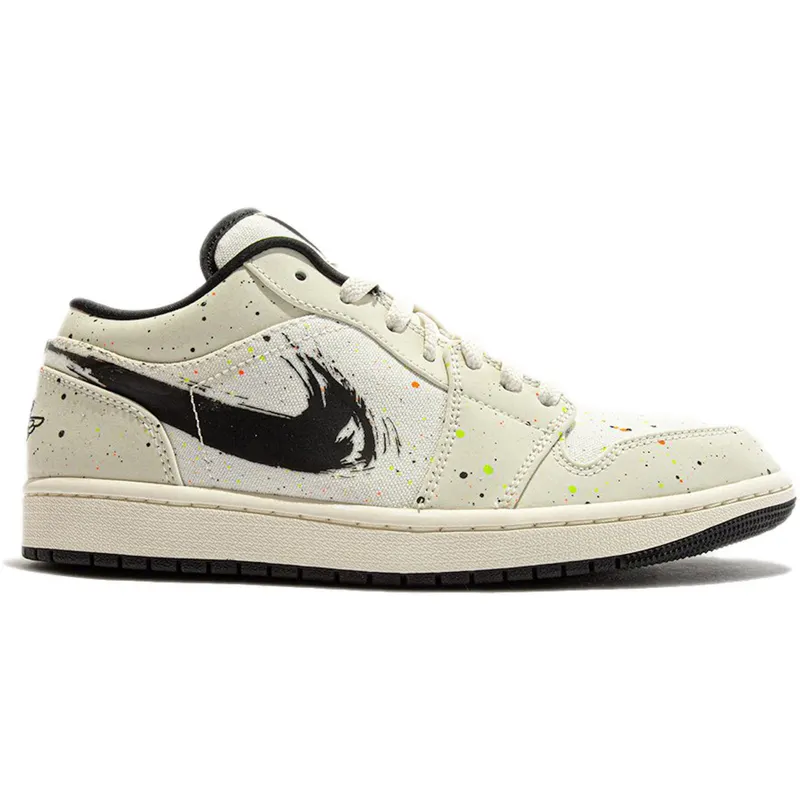 Jordan 1 Low SE Paint Splatter (GS) (DH3295-100)
