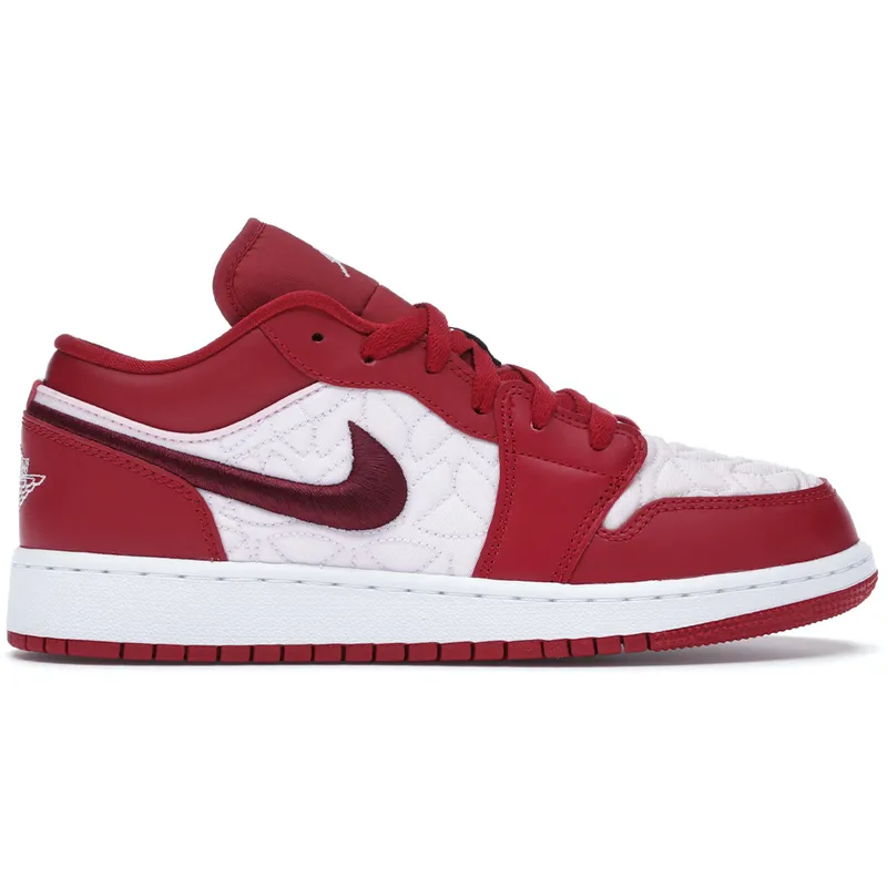 Jordan 1 Low SE Red Quilt (GS) (DB3621-600)