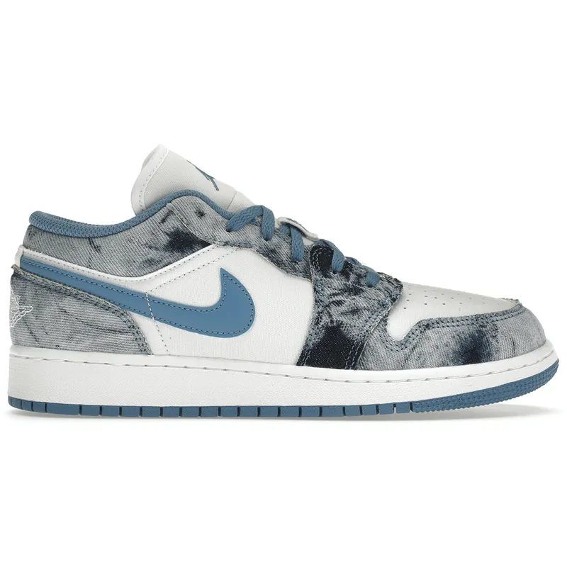 Jordan 1 Low Washed Denim (GS) (DM8947-100)