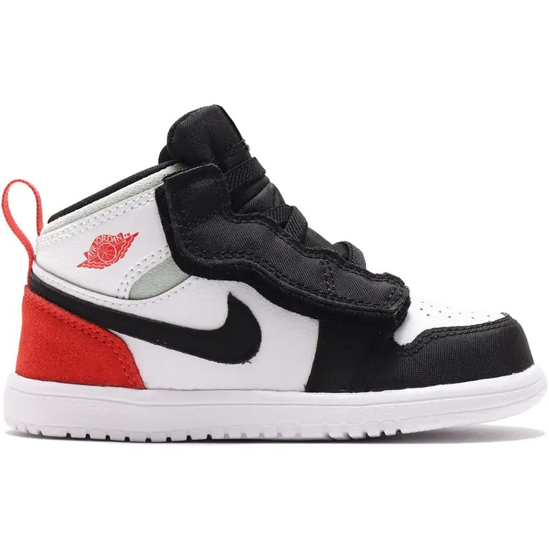 Jordan 1 Mid Alt White Black Red Spruce (TD) (AR6352-100)
