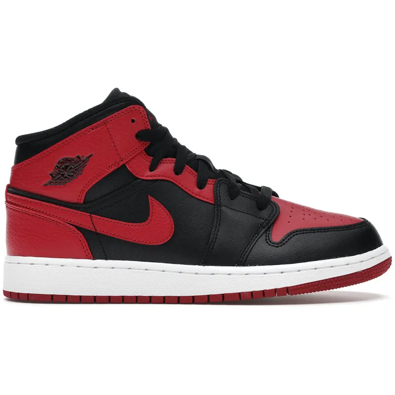 Jordan 1 Mid Banned (2020) (GS) (554725-074)