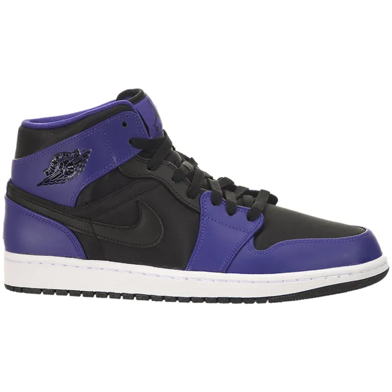 Jordan 1 Mid Black Dark Concord (2014) (554724-019)