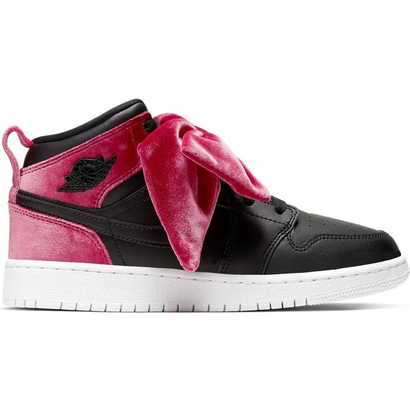 Jordan 1 Mid Bow Black Noble Red (GS) (CK5678-006)