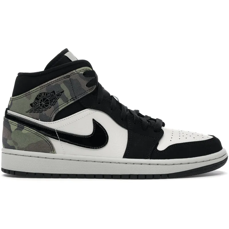 Jordan 1 Mid Camo (2020) (CW5490-001)