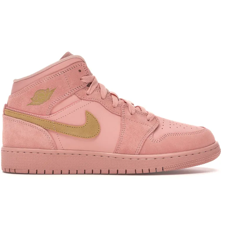 Jordan 1 Mid Coral Gold (GS) (BQ6931-600)
