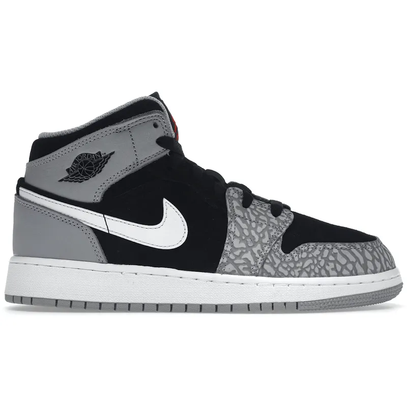 Jordan 1 Mid SE Elephant Print (GS) (DM6216-016)