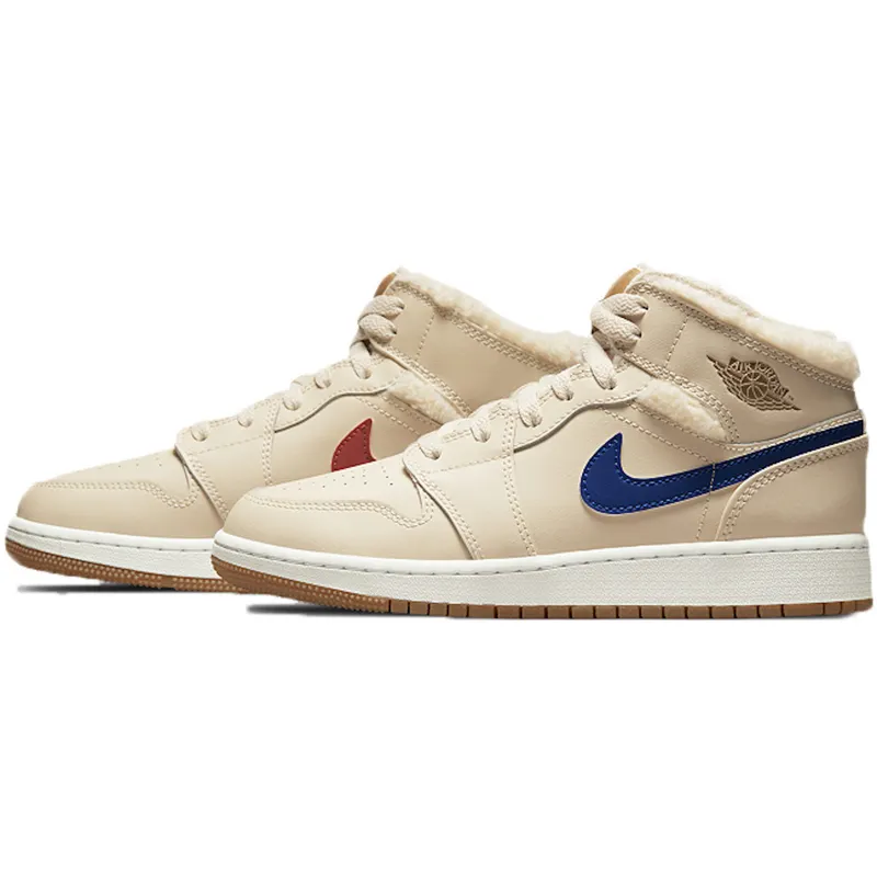 Jordan 1 Mid Fleece Utility Pearl White (TD) (DO2209-264)