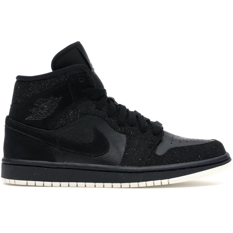 Jordan 1 Mid Glitter Black (W) (BQ6472-001)