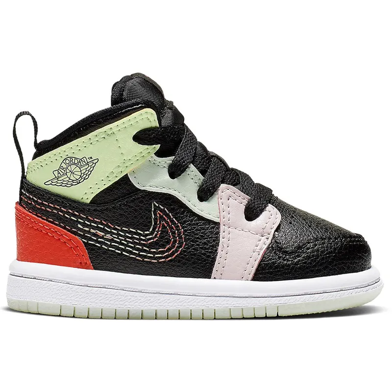 Jordan 1 Mid Glow-In-The-Dark (TD) (AV5172-076)