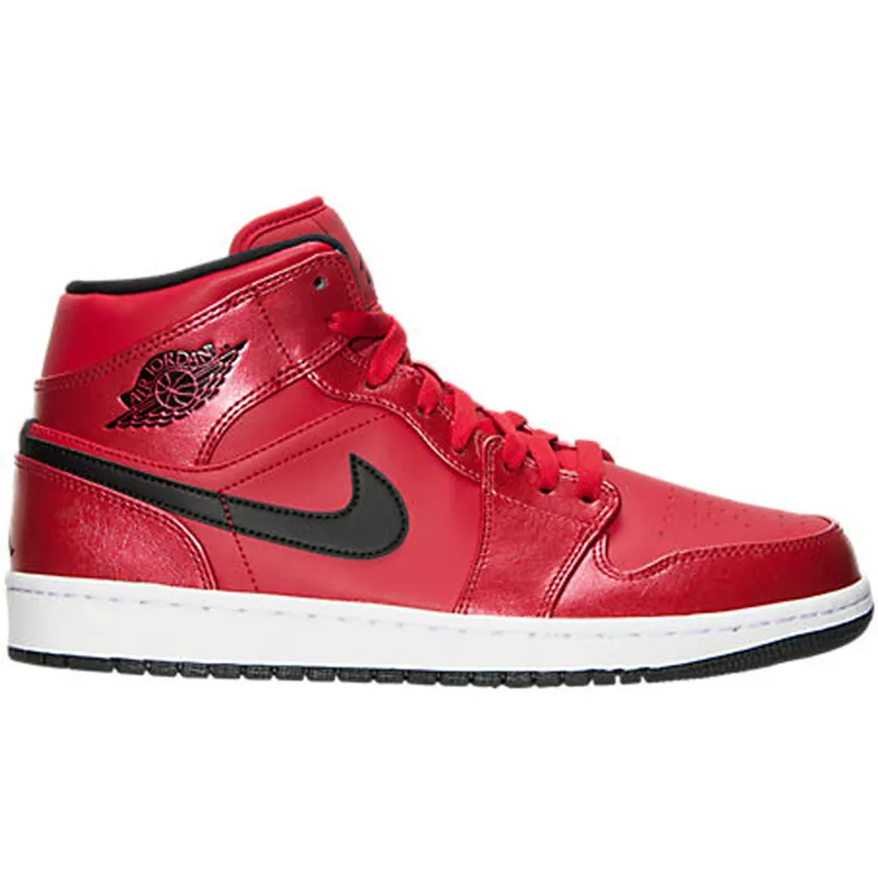 Jordan 1 Mid Gym Red Black Patent (554724-602)