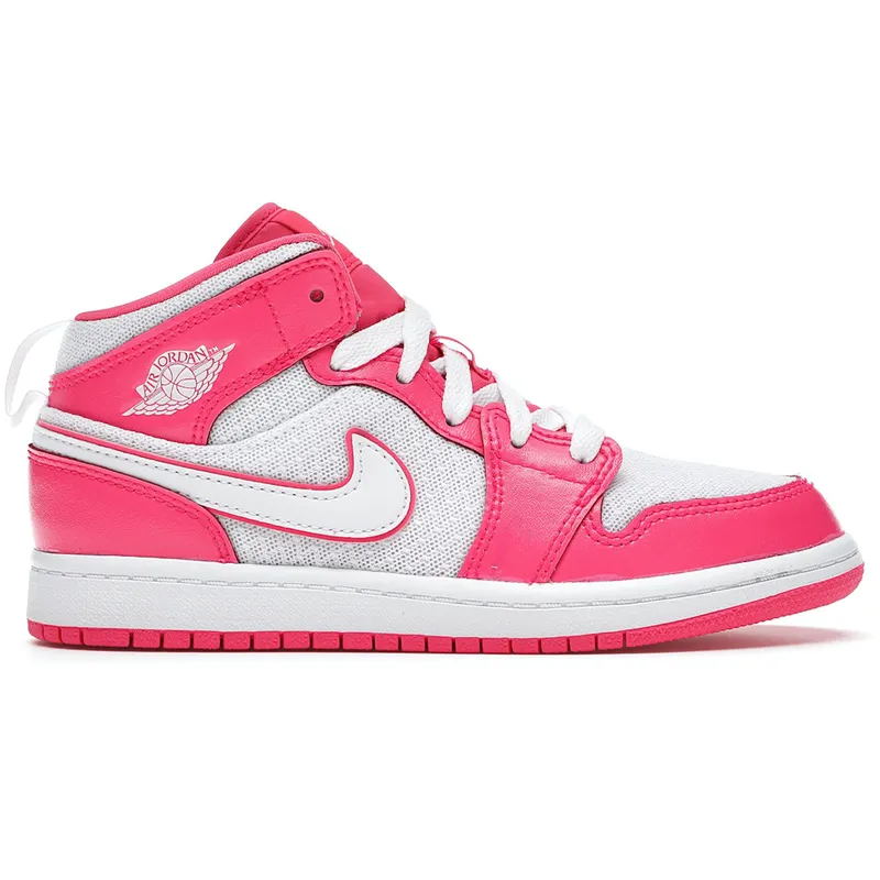 Jordan 1 Mid Hyper Pink White (PS) (640737-611)