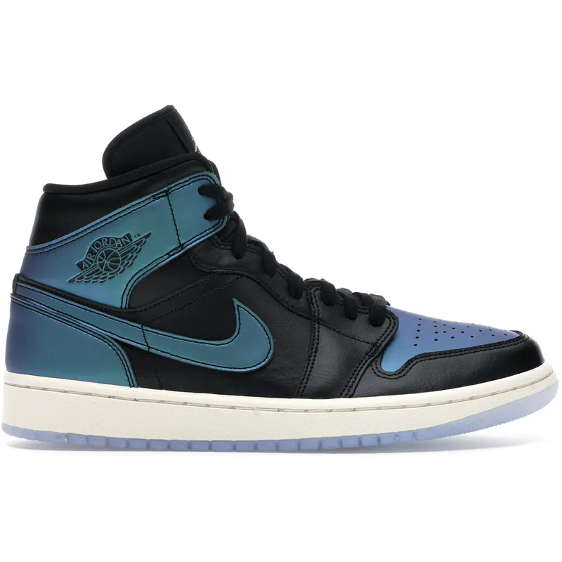 Jordan 1 Mid Iridescent Black (W) (BQ6472-009)
