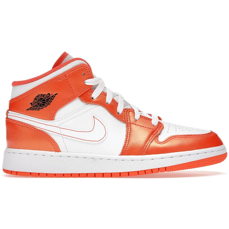 Jordan 1 Mid Metallic Orange (GS) (DM4228-800)