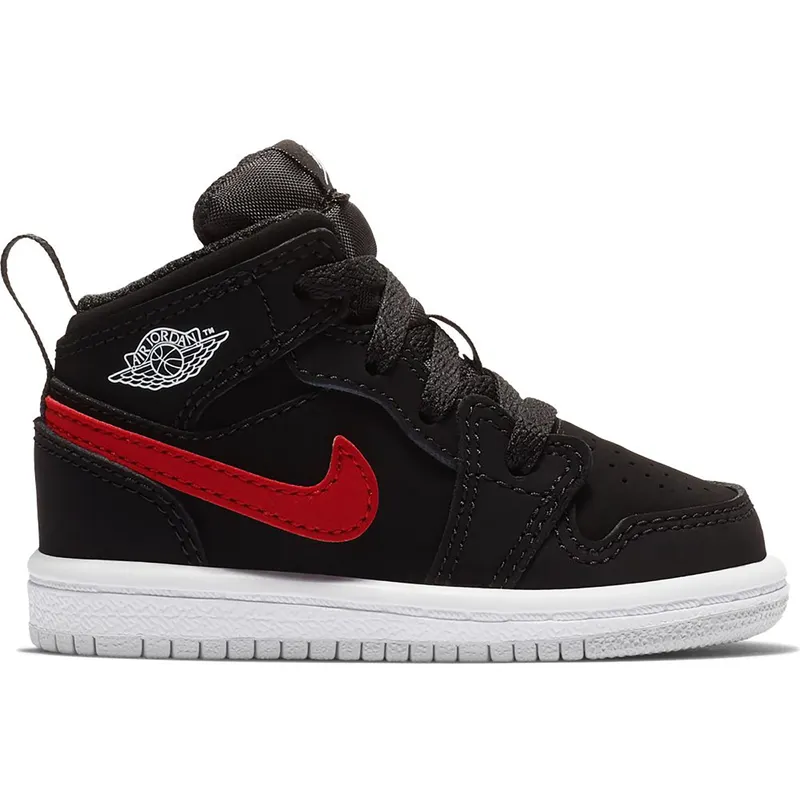 Jordan 1 Mid Multi-Color Swoosh Black (TD) (640735-065)