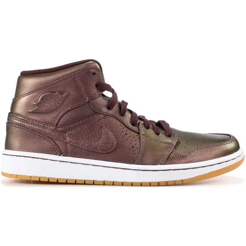 Jordan 1 Mid Nouveau Deep Burgundy Gum (629151-605)