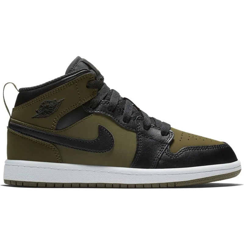 Jordan 1 Mid Olive Canvas (PS) (640734-301)