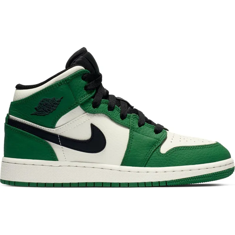 Jordan 1 Mid Pine Green (GS) (BQ6931-301)
