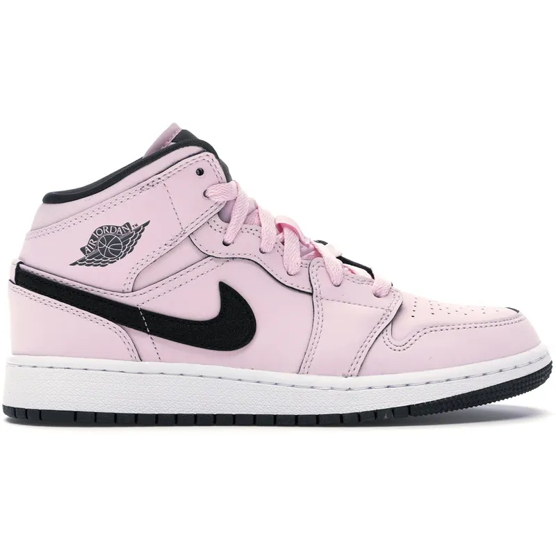 Jordan 1 Mid Pink Foam (GS) (555112-601)