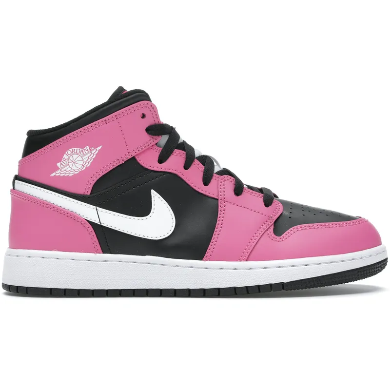 Jordan 1 Mid Pinksicle (GS) (555112-002)
