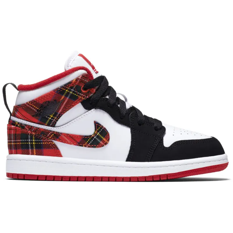 Jordan 1 Mid Plaid (PS) (640734-607)