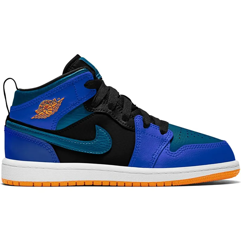 Jordan 1 Mid Racer Blue Green Abyss (PS) (640734-440)