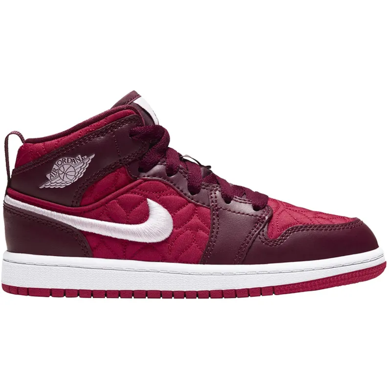Jordan 1 Mid Red Quilt (PS) (AV5173-600)
