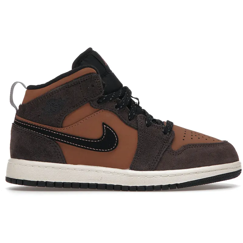Jordan 1 Mid SE Dark Chocolate (PS) (DC7249-200)