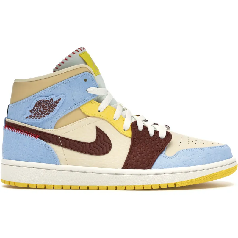 Jordan 1 Mid SE Fearless Maison Chateau Rouge (CU2803-200)