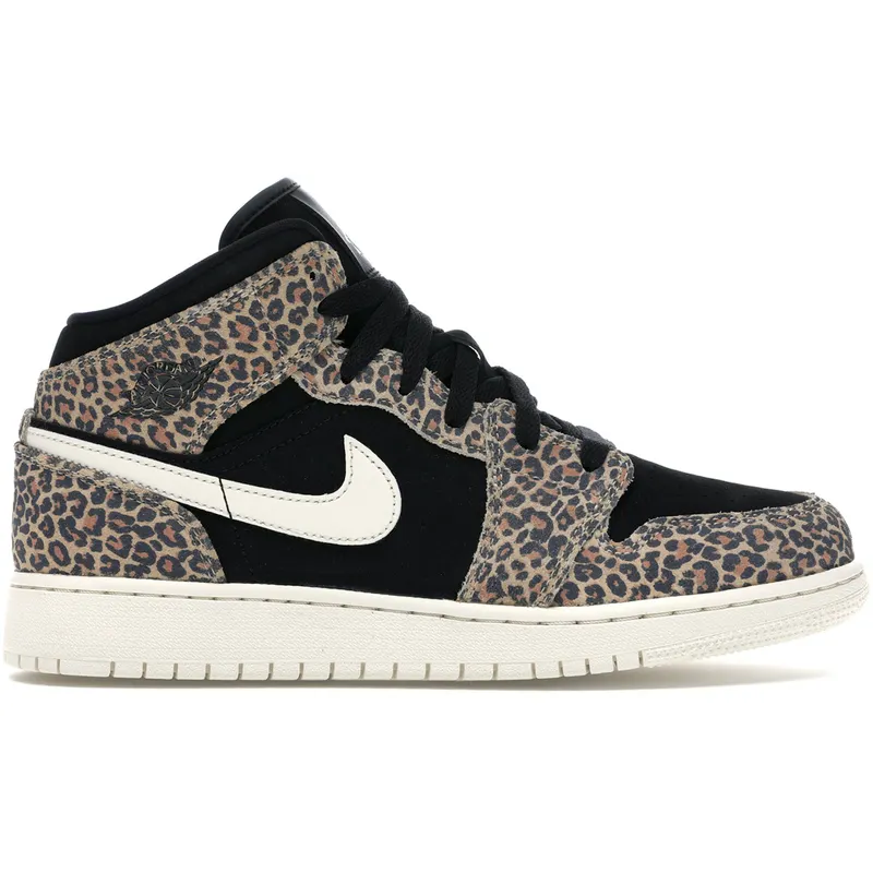 Jordan 1 Mid SE Leopard (GS) (BQ6931-021)