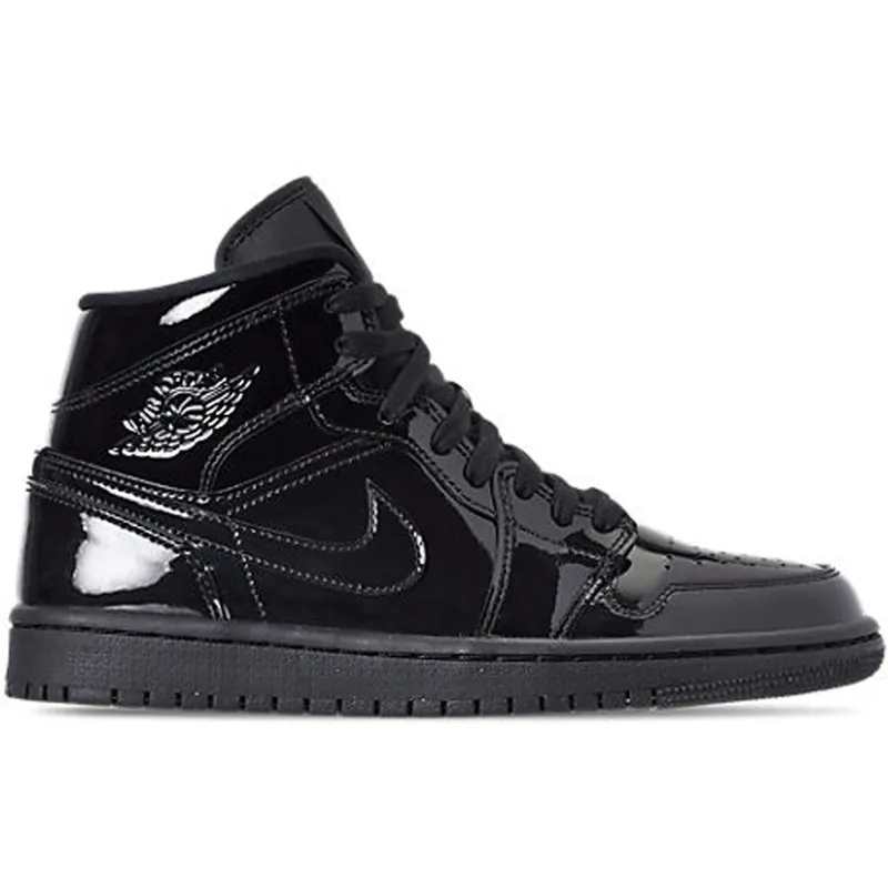 Jordan 1 Mid SE Triple Black Patent (W) (BQ6472-002)