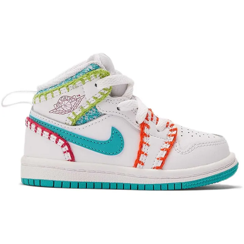 Jordan 1 Mid SE Washed Teal Rush Pink (TD) (DM6220-100)
