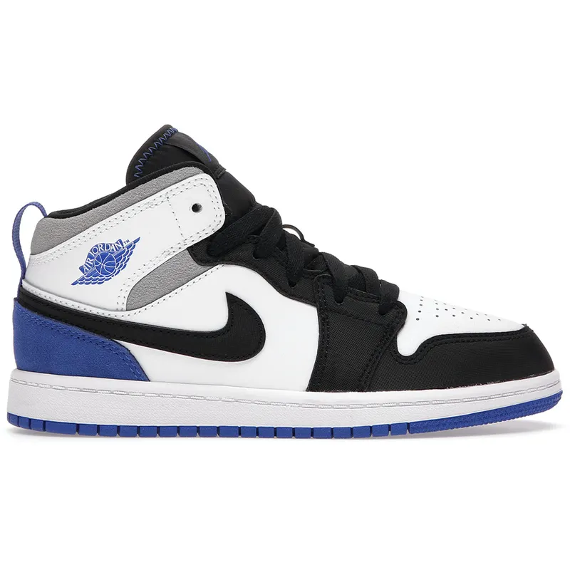 Jordan 1 Mid SE White Black Royal (PS) (BQ6932-102)