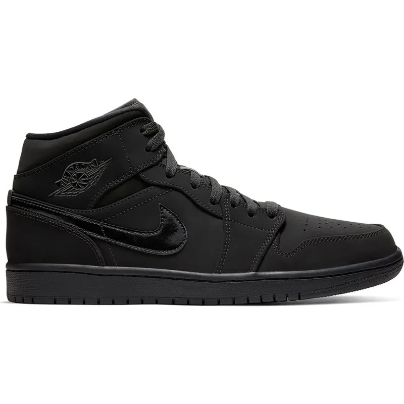 Jordan 1 Mid Triple Black (2020) (554724-056)