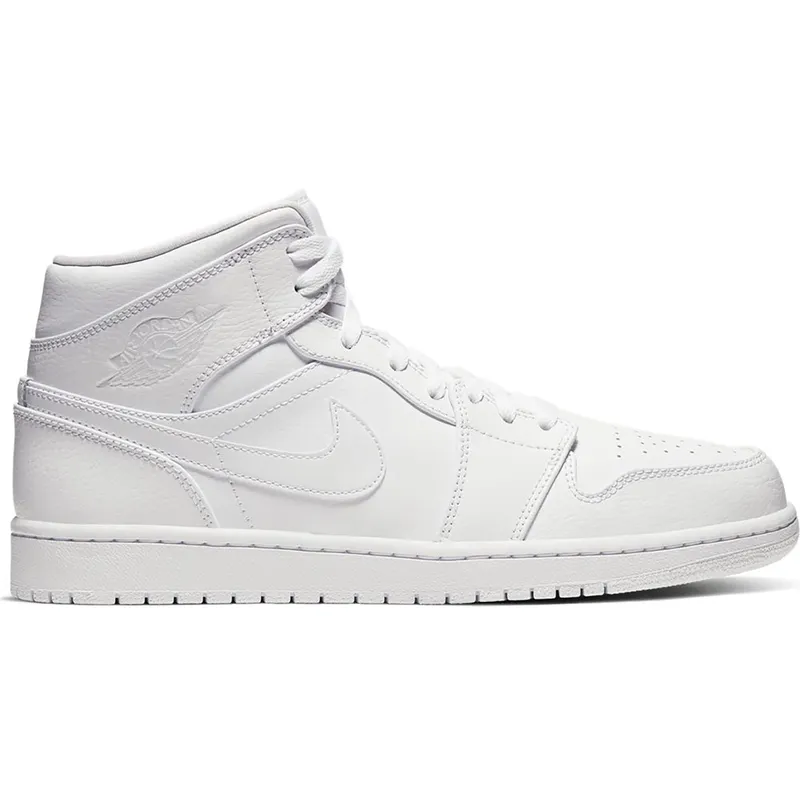Jordan 1 Mid Triple White (2020) (554724-126)