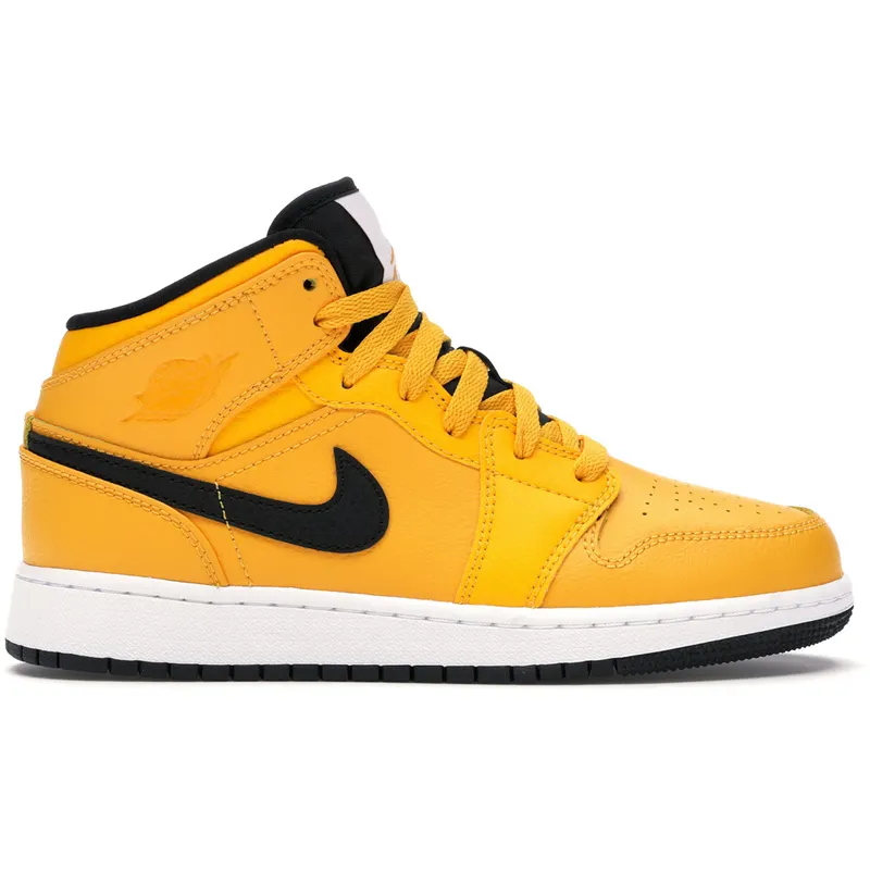 Jordan 1 Mid University Gold Black (GS) (554725-700)