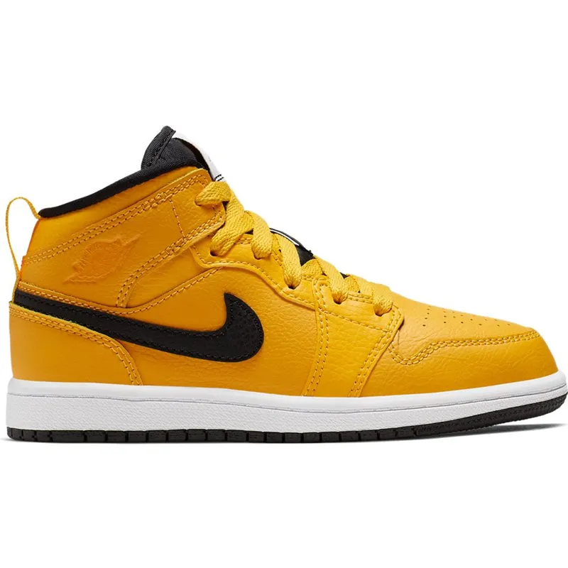 Jordan 1 Mid University Gold Black (PS) (640734-700)