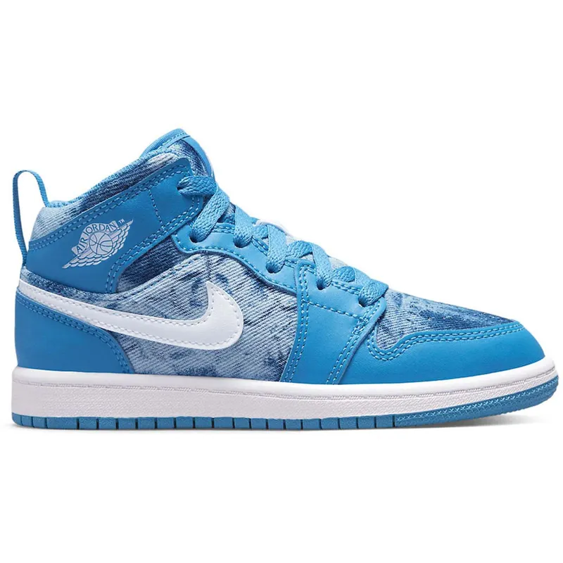 Jordan 1 Mid Washed Denim (PS) (DM8952-400)