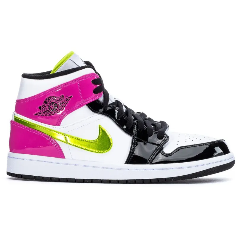 Jordan 1 Mid White Black Cyber Pink (CZ9834-100)