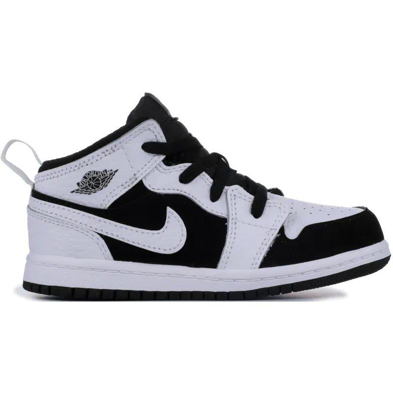Jordan 1 Mid White Black (TD) (640735-113)