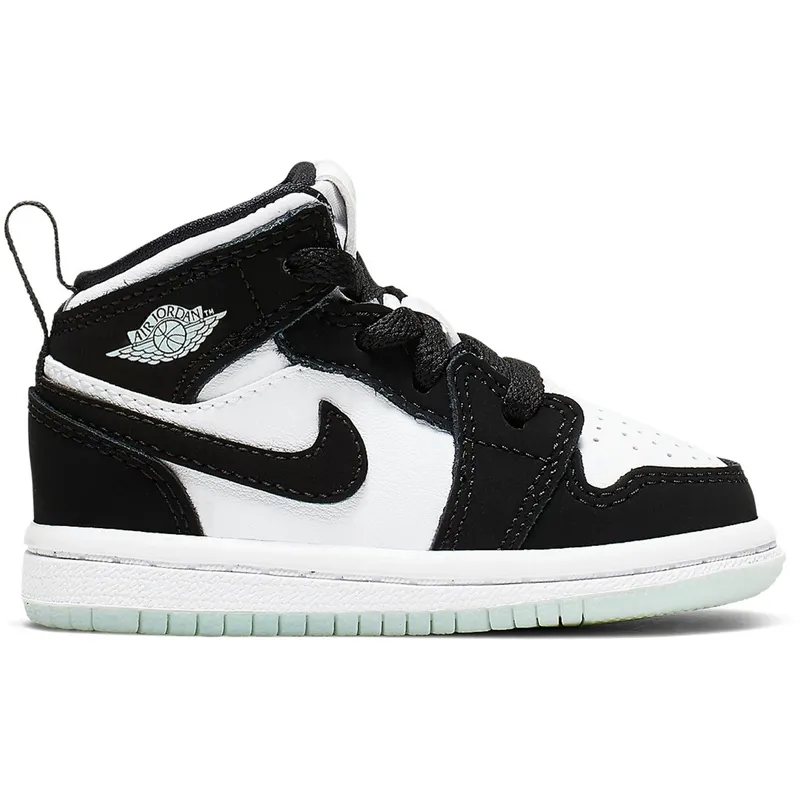 Jordan 1 Mid White Black Teal Tint (TD) (BQ6933-103)