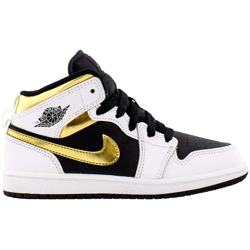 Jordan 1 Mid White Gold (PS) (640734-190)