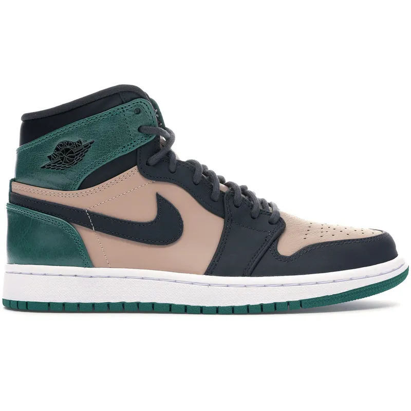 Jordan 1 Retro High Bio Beige Anthracite Mystic Green (W) (AH7389-203)