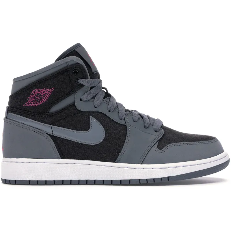 Jordan 1 Retro High Cool Grey Vivid Pink (GS) (332148-002)