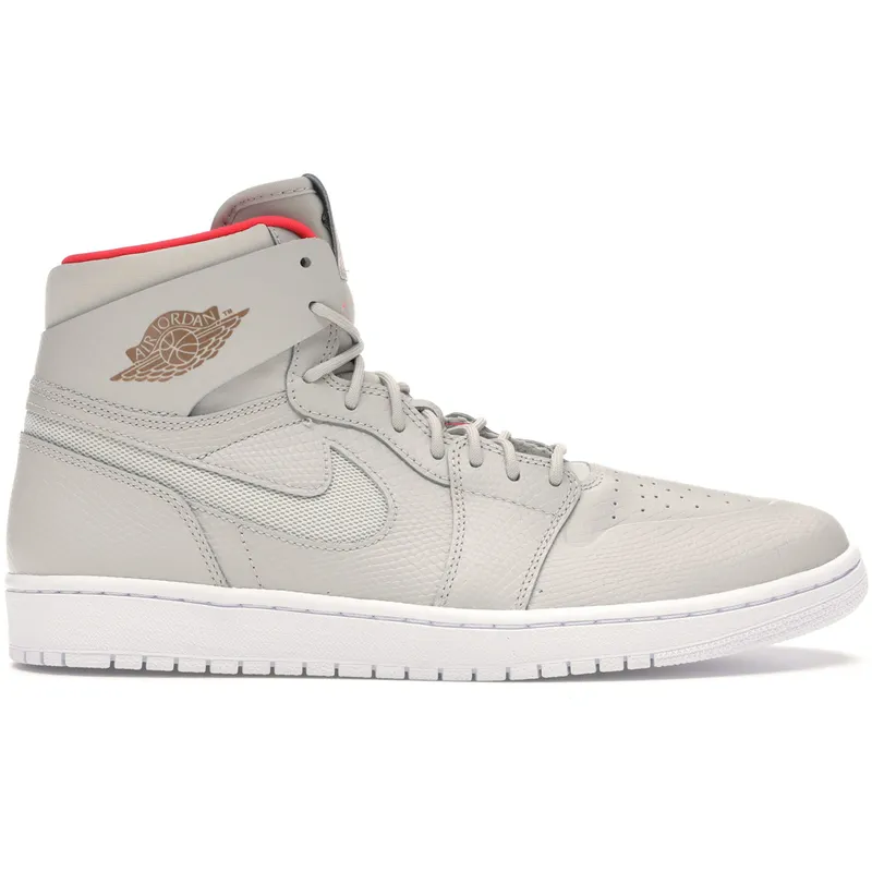 Jordan 1 Retro High Nouveau Pure Platinum Bright Crimson (819176-050)