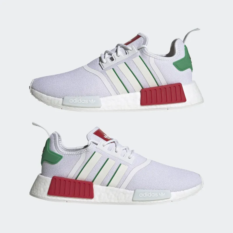 adidas NMD_R1 Cloud White / Off White / Green (HQ1434)