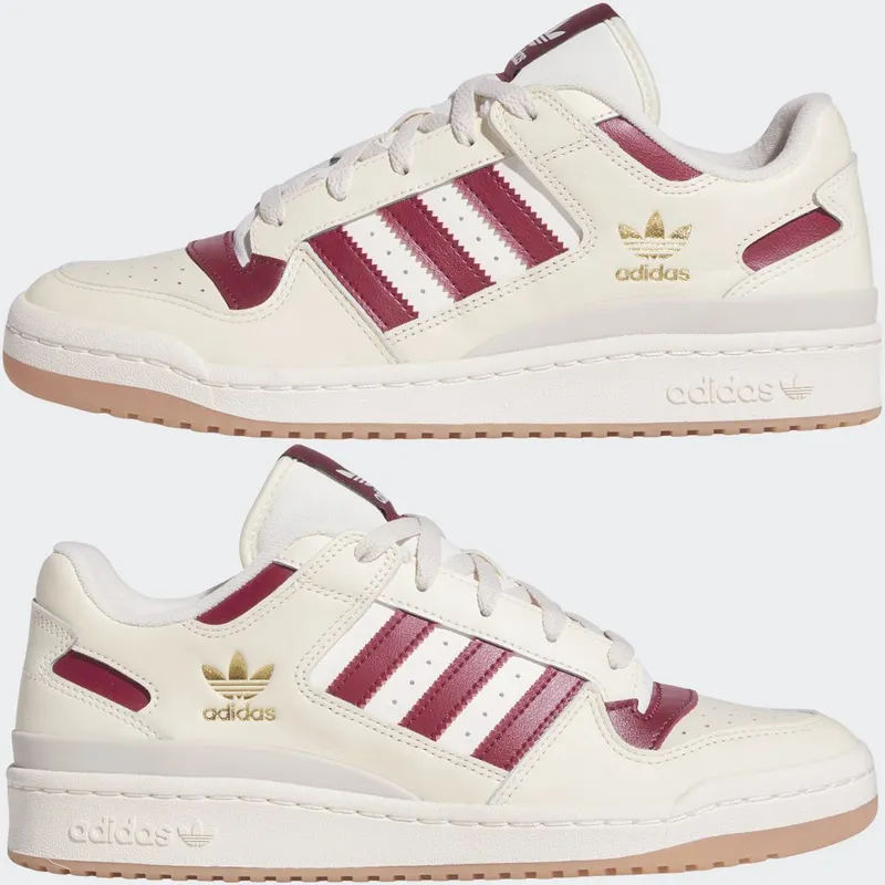 adidas Forum Low Off White / Collegiate Burgundy / Cream White (HQ1487)