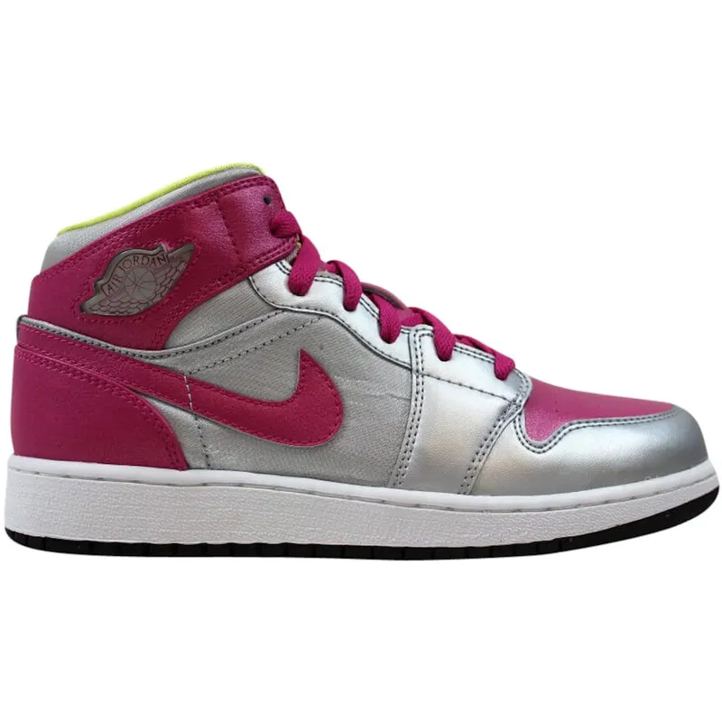 Jordan 1 Mid Metallic Silver (GS) (555112-037)