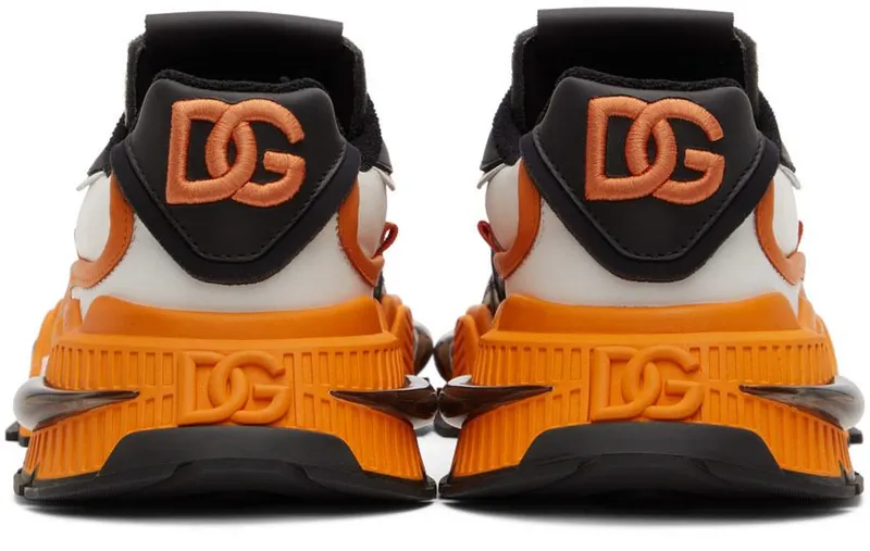 Dolce & Gabbana Black & Orange Airmaster Sneakers (CS1984 AQ742)